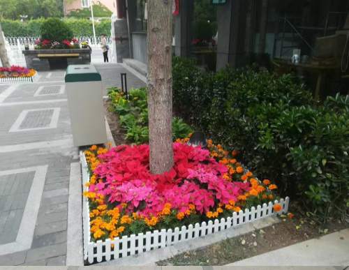 步行街节日花坛